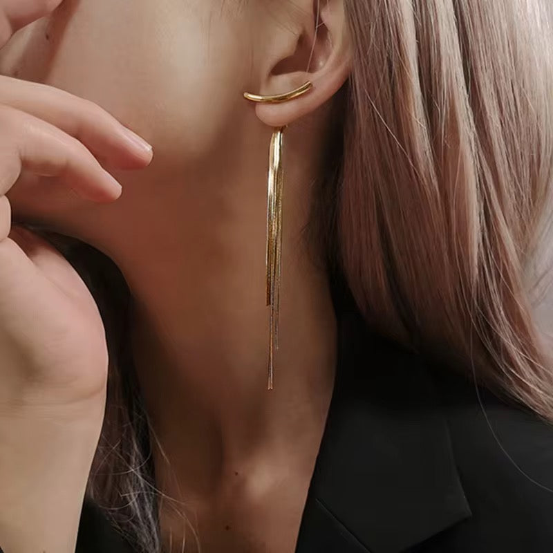 Golden Tassel Earrings