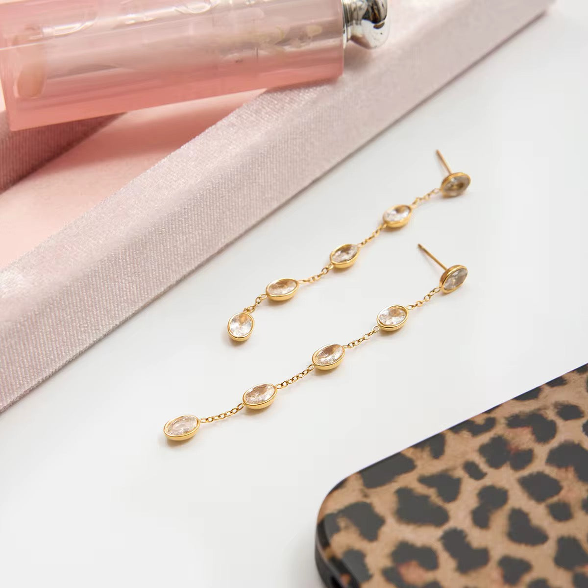 Golden Glow Drop Earrings