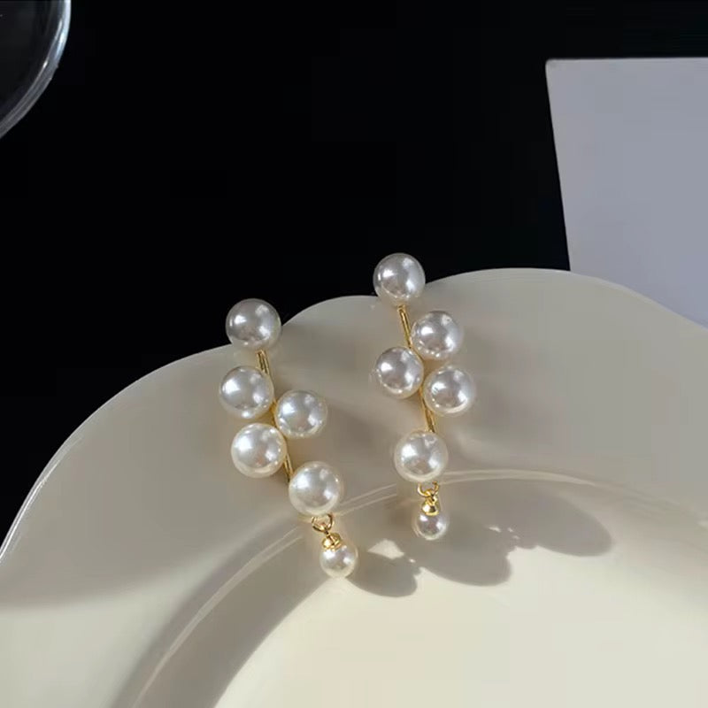 Luna Cascade Pearl Earrings