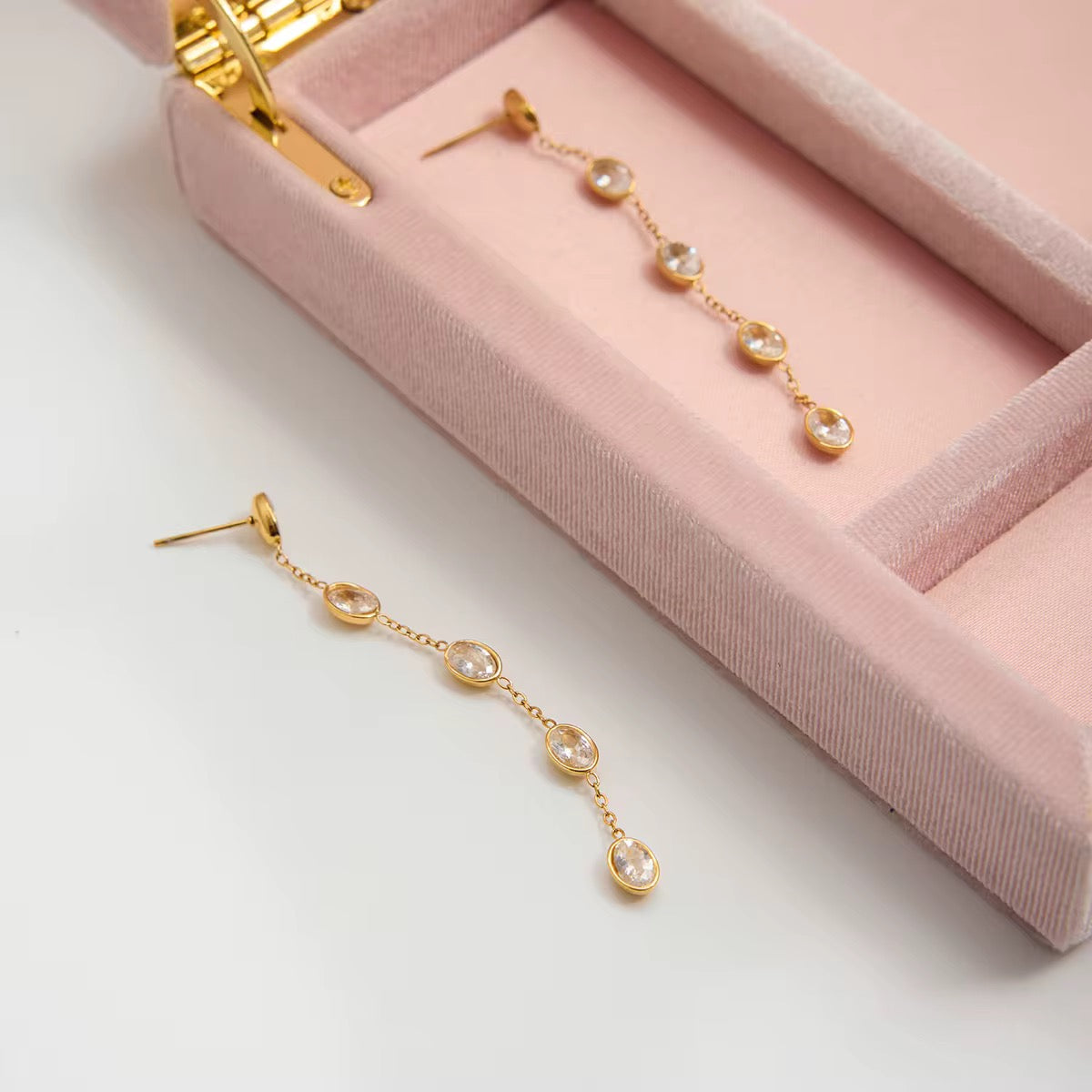 Golden Glow Drop Earrings