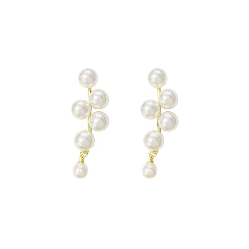 Luna Cascade Pearl Earrings