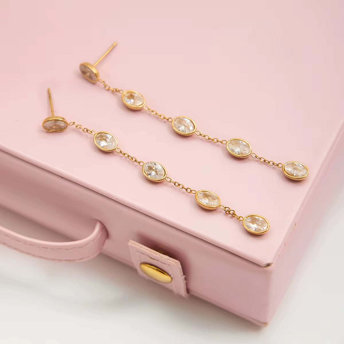 Golden Glow Drop Earrings