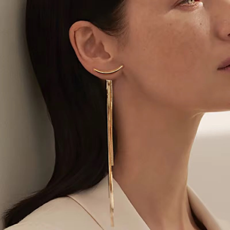 Golden Tassel Earrings